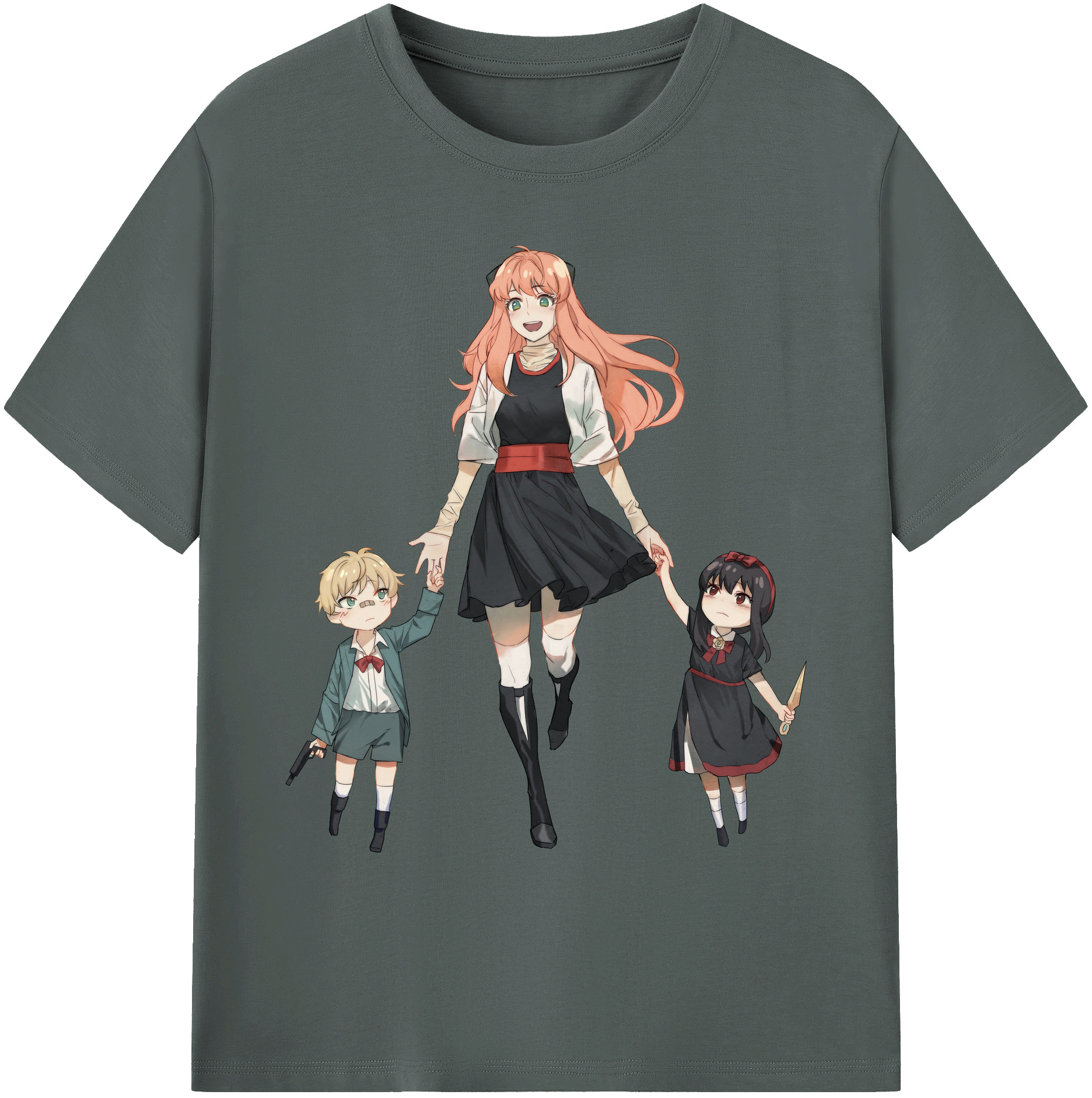 （画像用） SPY×FAMILY间谍家家酒 綿100％ メンズ半袖Tシャツ｜肌触りやわらか＆通気性